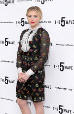 CHLOE MORETZ at The 5th Wave Photocall in London 01/21/2016