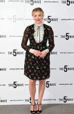 CHLOE MORETZ at The 5th Wave Photocall in London 01/21/2016