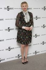 CHLOE MORETZ at The 5th Wave Photocall in London 01/21/2016