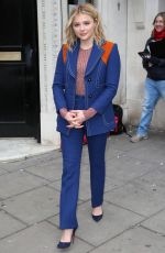 CHLOE MORETZ at The Bauer Media Radio Studios in London 01/21/2016