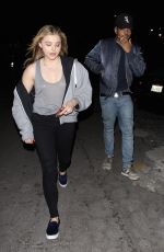 CHLOE MORETZ Leaves Bardot Nightclub in Hollywood 01/25/2016