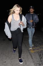 CHLOE MORETZ Leaves Bardot Nightclub in Hollywood 01/25/2016