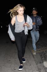 CHLOE MORETZ Leaves Bardot Nightclub in Hollywood 01/25/2016
