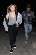 CHLOE MORETZ Leaves Bardot Nightclub in Hollywood 01/25/2016