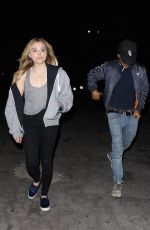 CHLOE MORETZ Leaves Bardot Nightclub in Hollywood 01/25/2016