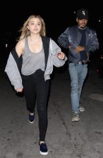 CHLOE MORETZ Leaves Bardot Nightclub in Hollywood 01/25/2016