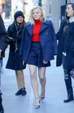 CHLOE MORETZ Leaves SiriusXM Radio in New York 01/05/2016