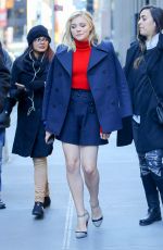 CHLOE MORETZ Leaves SiriusXM Radio in New York 01/05/2016