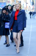 CHLOE MORETZ Leaves SiriusXM Radio in New York 01/05/2016