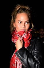CHRISSY TEIGEN Leaves Nice Guy in West Hollywood 01/23/2016