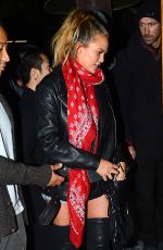 CHRISSY TEIGEN Leaves Nice Guy in West Hollywood 01/23/2016