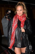 CHRISSY TEIGEN Leaves Nice Guy in West Hollywood 01/23/2016