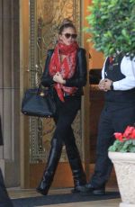 CHRISSY TEIGEN Leaves The Regent Beverly Wilshire in Beverly Hills 01/06/2016