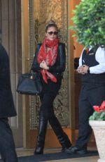 CHRISSY TEIGEN Leaves The Regent Beverly Wilshire in Beverly Hills 01/06/2016