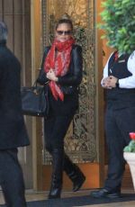 CHRISSY TEIGEN Leaves The Regent Beverly Wilshire in Beverly Hills 01/06/2016