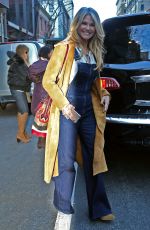 CHRISTIE BRINKLEY Out and About in New York 01/19/2016