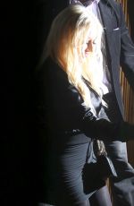 CHRISTINA AGUILERA Leaves Nice Guy in Hollywood 01/14/2016