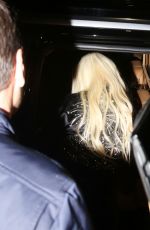 CHRISTINA AGUILERA Leaves Nice Guy in Hollywood 01/14/2016