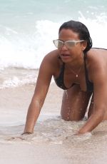 CHRISTINA MILIAN in Bikini at a Beach in Miami 01/03/2016