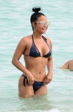 CHRISTINA MILIAN in Bikini at a Beach in Miami 01/03/2016