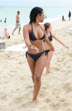 CHRISTINA MILIAN in Bikini at a Beach in Miami 01/03/2016