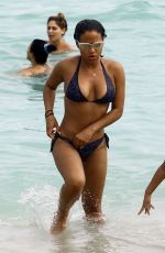CHRISTINA MILIAN in Bikini at a Beach in Miami 01/03/2016