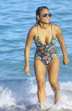 CHRISTINA MILIAN in Swimsuit at a Beach in Miami 01/04/2016