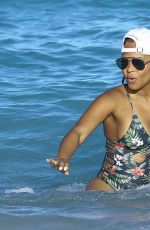 CHRISTINA MILIAN in Swimsuit at a Beach in Miami 01/04/2016