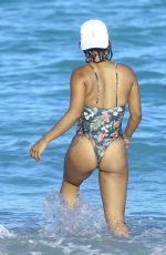 CHRISTINA MILIAN in Swimsuit at a Beach in Miami 01/04/2016