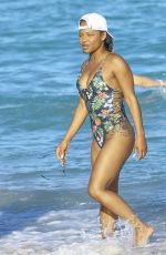 CHRISTINA MILIAN in Swimsuit at a Beach in Miami 01/04/2016