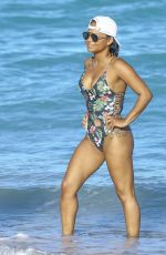 CHRISTINA MILIAN in Swimsuit at a Beach in Miami 01/04/2016
