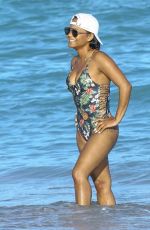 CHRISTINA MILIAN in Swimsuit at a Beach in Miami 01/04/2016
