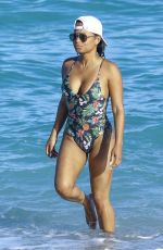 CHRISTINA MILIAN in Swimsuit at a Beach in Miami 01/04/2016