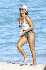 CHRISTINA MILIAN in Swimsuit at a Beach in Miami 01/04/2016