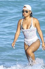 CHRISTINA MILIAN in Swimsuit at a Beach in Miami 01/04/2016