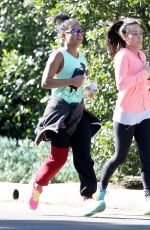 CHRISTINA MILIAN Out Jogging in Studio City 01/25/2016