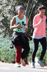 CHRISTINA MILIAN Out Jogging in Studio City 01/25/2016