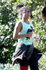 CHRISTINA MILIAN Out Jogging in Studio City 01/25/2016