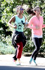 CHRISTINA MILIAN Out Jogging in Studio City 01/25/2016
