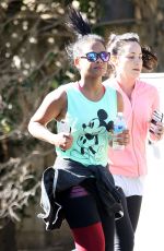 CHRISTINA MILIAN Out Jogging in Studio City 01/25/2016