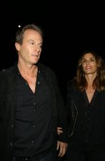 CINDY CRAWFORD Night Out in Hollywood 01/23/2016