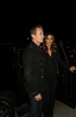 CINDY CRAWFORD Night Out in Hollywood 01/23/2016