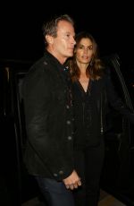 CINDY CRAWFORD Night Out in Hollywood 01/23/2016
