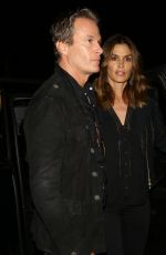 CINDY CRAWFORD Night Out in Hollywood 01/23/2016
