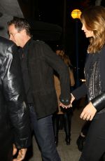 CINDY CRAWFORD Night Out in Hollywood 01/23/2016