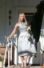 CLAIRE DANES Leaves a Friends House in Santa Monica 01/08/2016