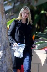 CLAIRE DANES Visiting Her Father in Venice Beach 01/13/2016