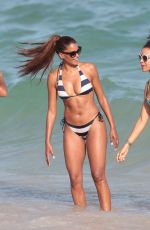 CLAUDIA JORDAN in Bikini on the Beach in Miami 01/02/2016