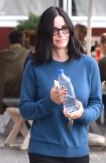 COURTNEY COX Out and About in Brentwood 01/14/2016