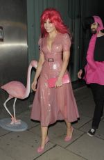 DAISY LOWE Arrives at His Birthday Party in London 0129/2016